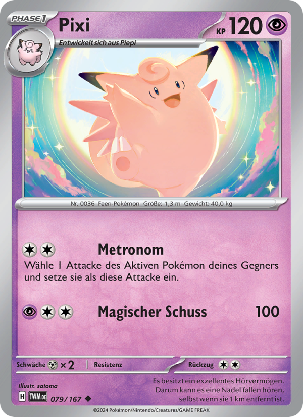 Pixi 079 — Maskerade im Zwielicht (German Pokémon TCG card)