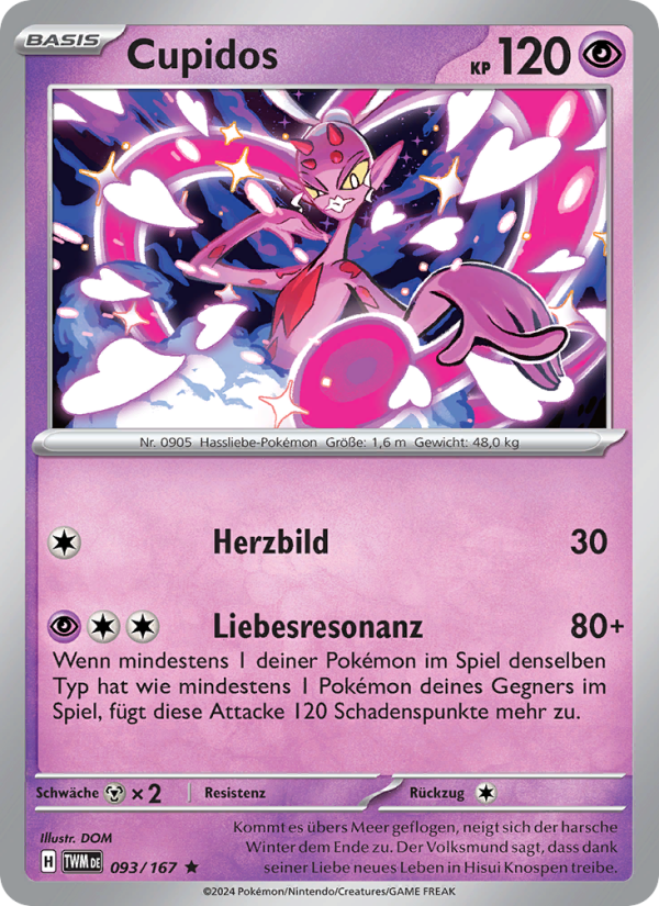 Cupidos 093 — Maskerade im Zwielicht (German Pokémon TCG card)