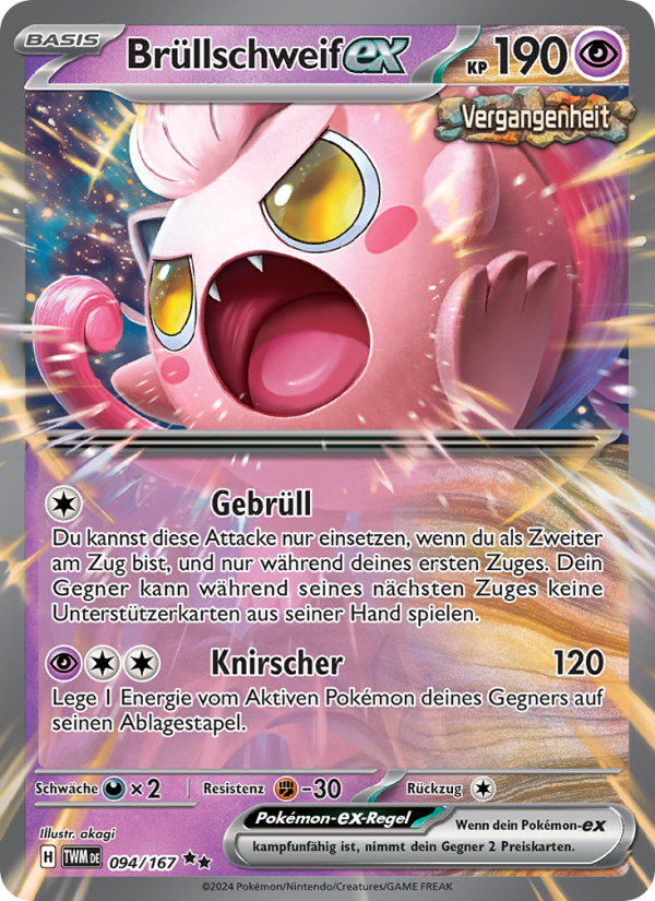 Brüllschweif-ex 094 — Maskerade im Zwielicht (German Pokémon TCG card)