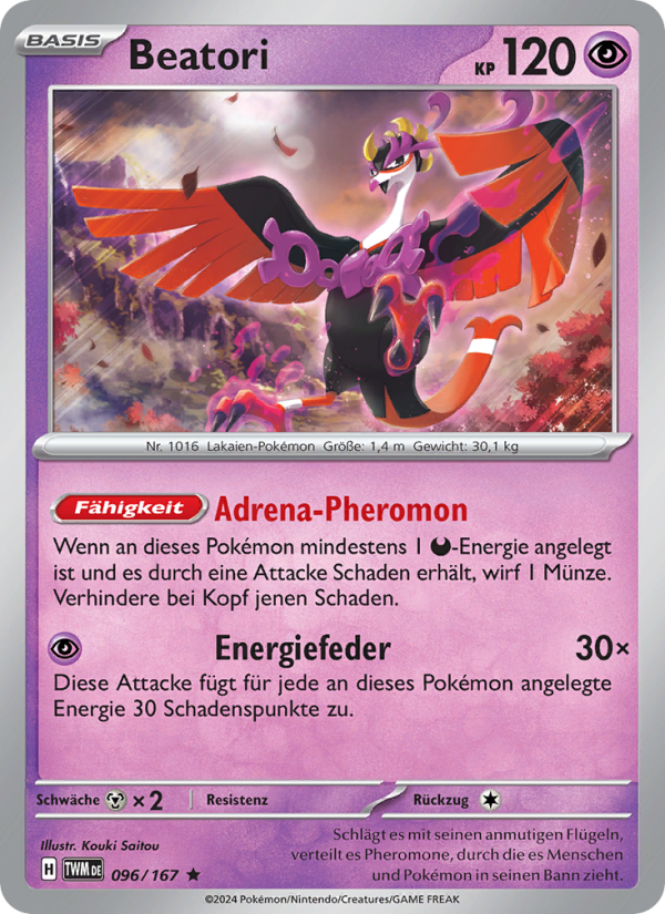 Beatori 096 — Maskerade im Zwielicht (German Pokémon TCG card)