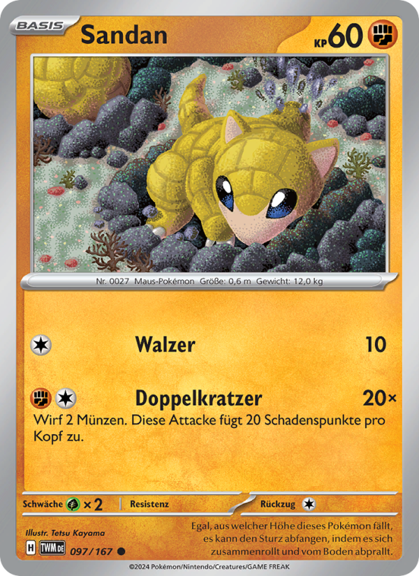 Sandan 097 — Maskerade im Zwielicht (German Pokémon TCG card)