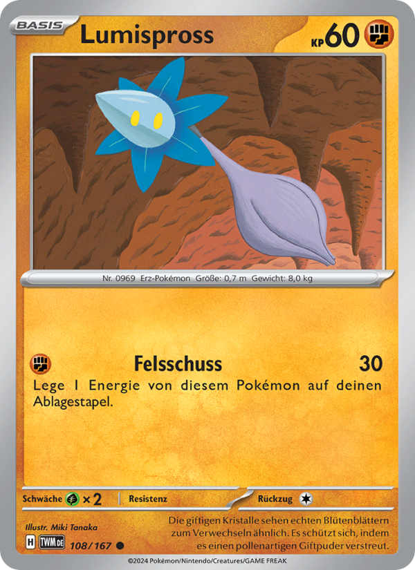 Lumispross 108 — Maskerade im Zwielicht (German Pokémon TCG card)