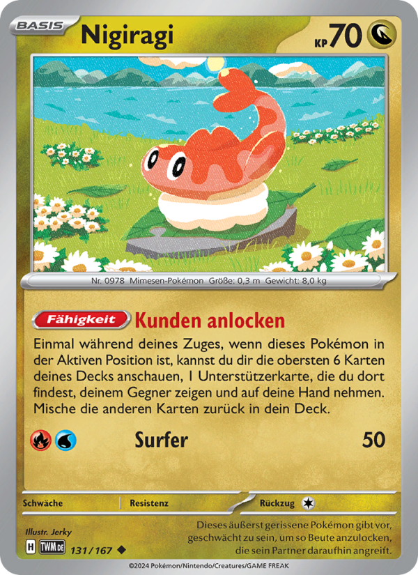 Nigiragi 131 — Maskerade im Zwielicht (German Pokémon TCG card)