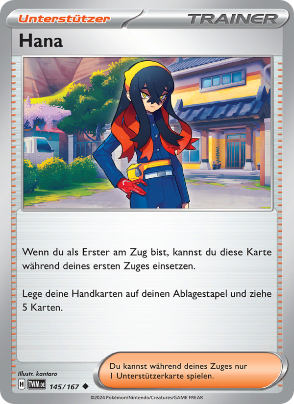 Hana 145 — Maskerade im Zwielicht (German Pokémon TCG card)