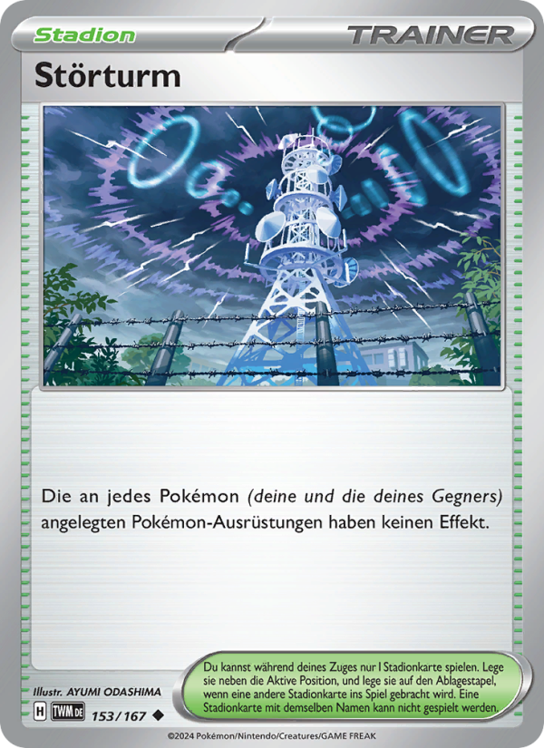 Störturm 153 — Maskerade im Zwielicht (German Pokémon TCG card)
