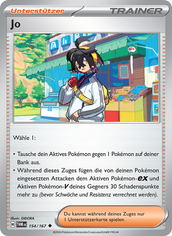 Jo 154 — Maskerade im Zwielicht (German Pokémon TCG card)