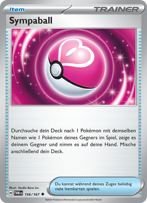 Sympaball 156 — Maskerade im Zwielicht (German Pokémon TCG card)