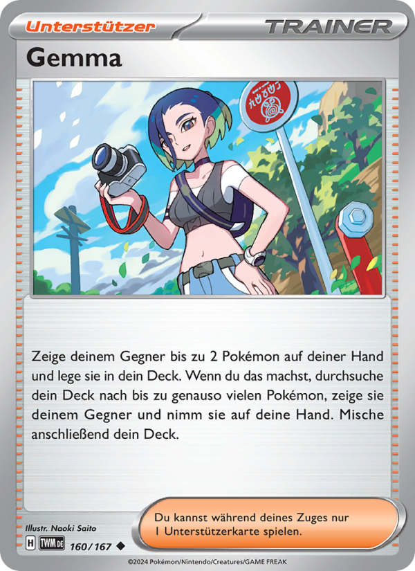Gemma 160 — Maskerade im Zwielicht (German Pokémon TCG card)