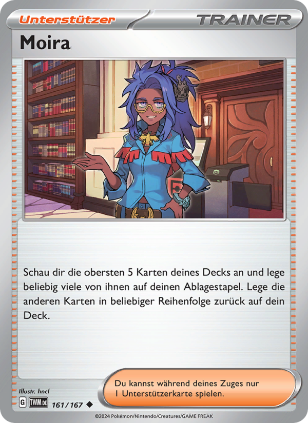 Moira 161 — Maskerade im Zwielicht (German Pokémon TCG card)