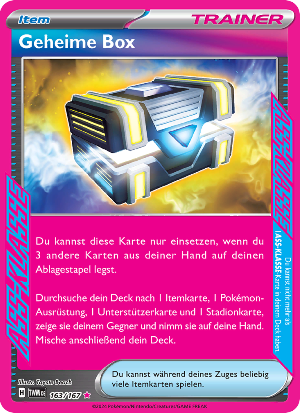 Geheime Box 163 — Maskerade im Zwielicht (German Pokémon TCG card)