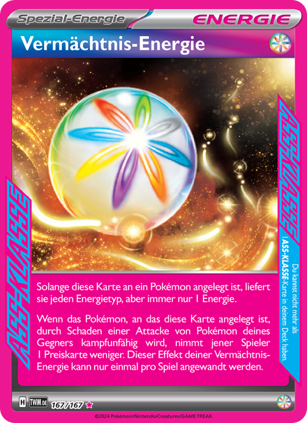 Vermächtnis-Energie 167 — Maskerade im Zwielicht (German Pokémon TCG card)