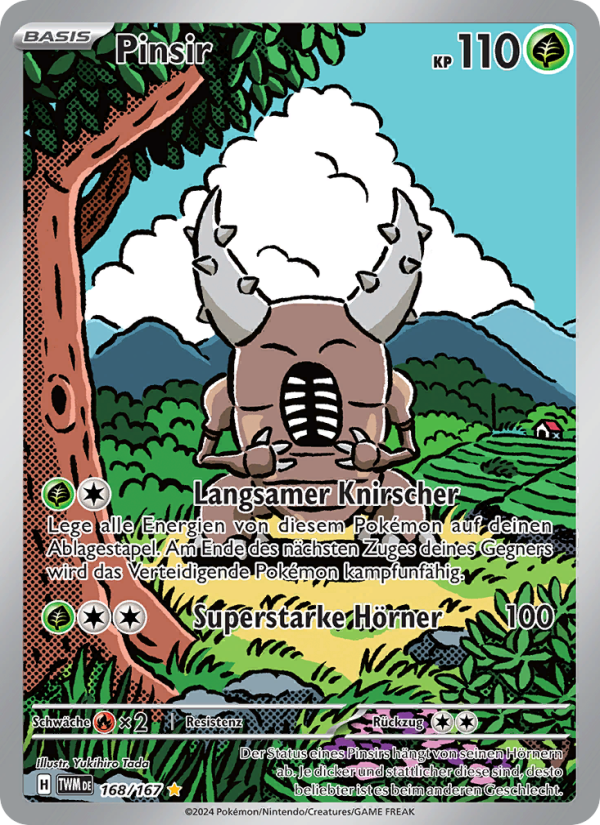 Pinsir 168 — Maskerade im Zwielicht (German Pokémon TCG card)