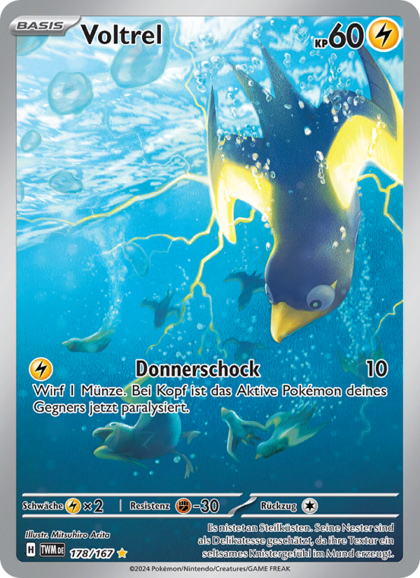 Voltrel 178 — Maskerade im Zwielicht (German Pokémon TCG card)