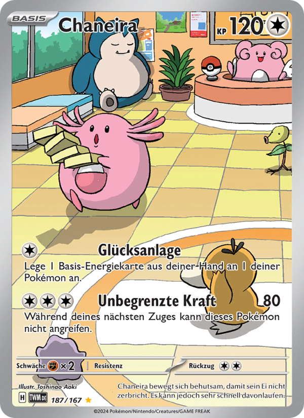 Chaneira 187 — Maskerade im Zwielicht (German Pokémon TCG card)