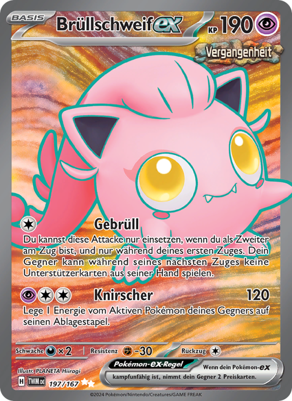Brüllschweif-ex 197 — Maskerade im Zwielicht (German Pokémon TCG card)
