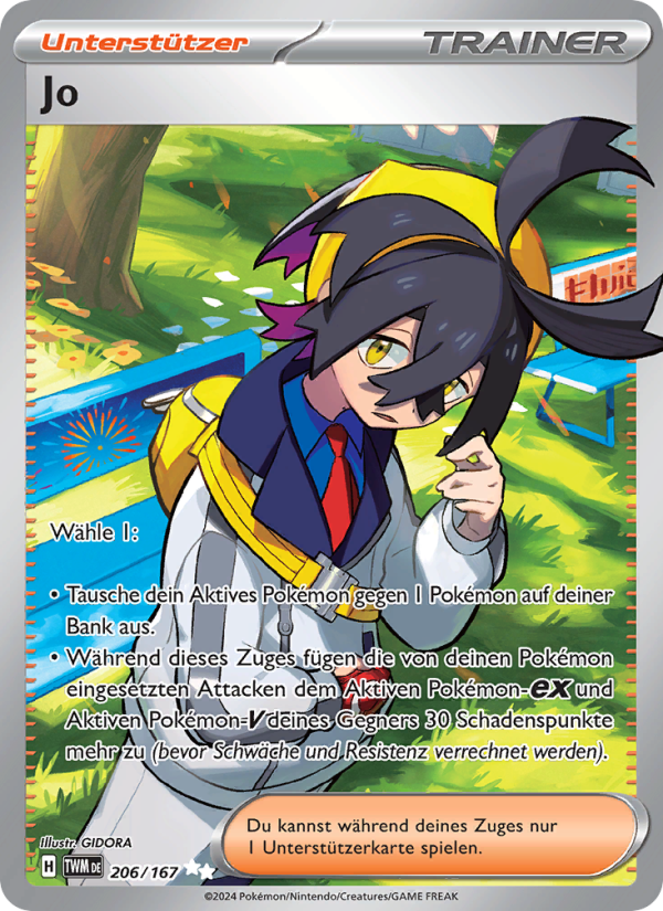 Jo 206 — Maskerade im Zwielicht (German Pokémon TCG card)