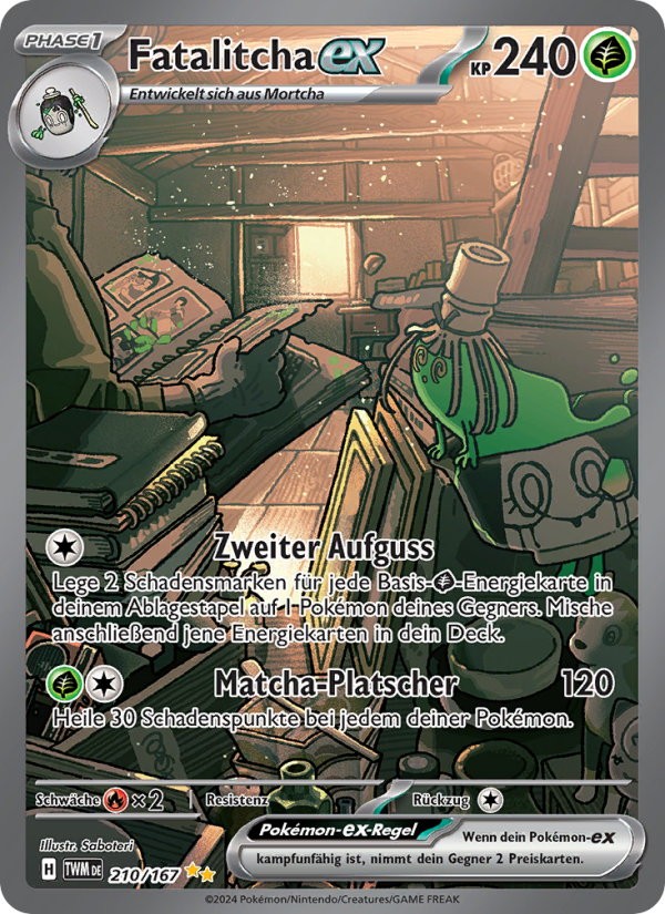 Fatalitcha-ex 210 — Maskerade im Zwielicht (German Pokémon TCG card)