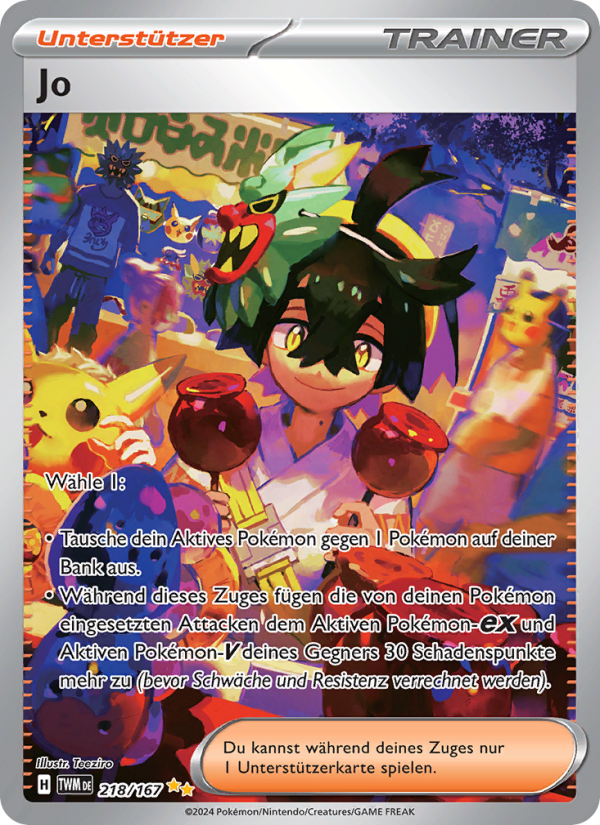 Jo 218 — Maskerade im Zwielicht (German Pokémon TCG card)