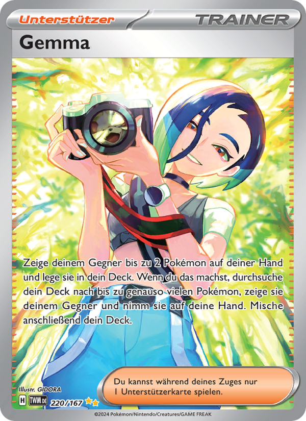 Gemma 220 — Maskerade im Zwielicht (German Pokémon TCG card)