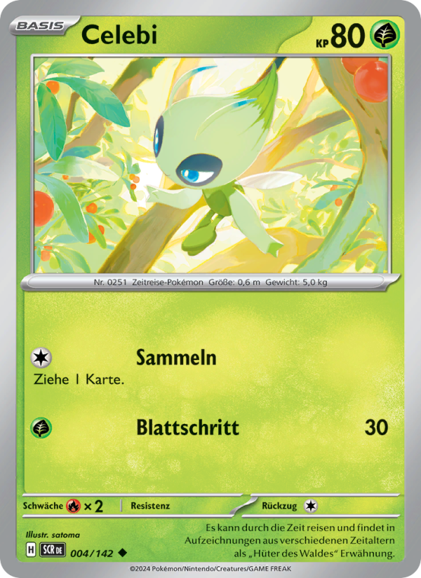 Celebi 004 — Stellarkrone (German Pokémon TCG card)
