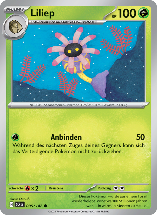 Liliep 005 — Stellarkrone (German Pokémon TCG card)