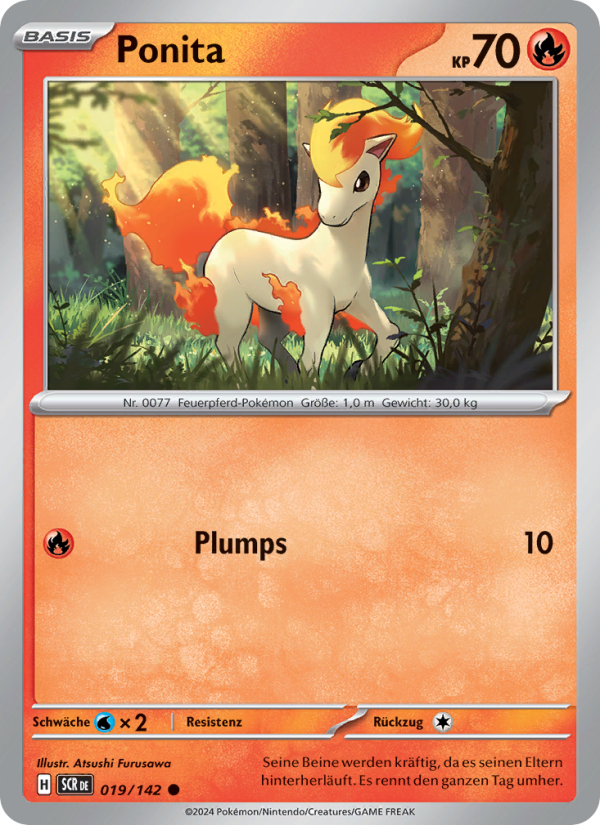 Ponita 019 — Stellarkrone (German Pokémon TCG card)