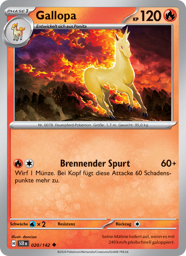 Gallopa 020 — Stellarkrone (German Pokémon TCG card)