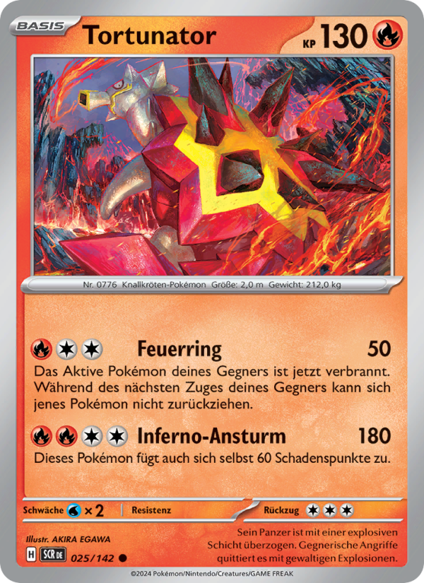 Tortunator 025 — Stellarkrone (German Pokémon TCG card)