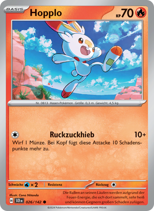 Hopplo 026 — Stellarkrone (German Pokémon TCG card)