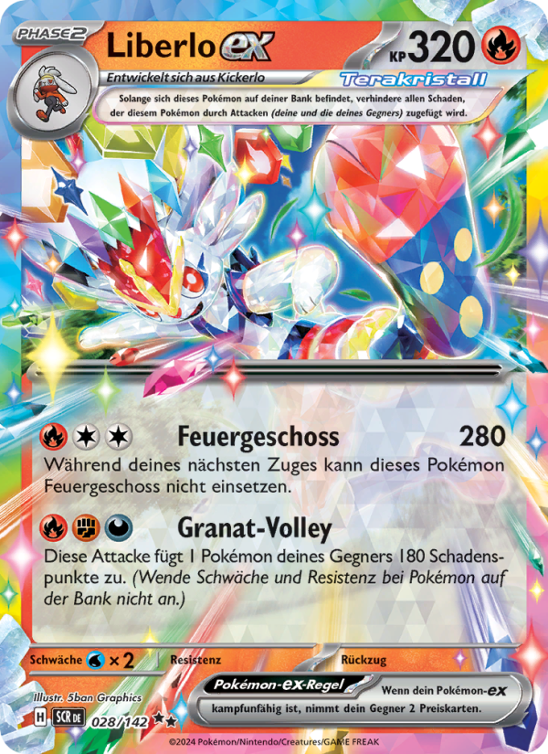 Liberlo-ex 028 — Stellarkrone (German Pokémon TCG card)