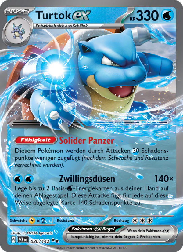 Turtok-ex 030 — Stellarkrone (German Pokémon TCG card)
