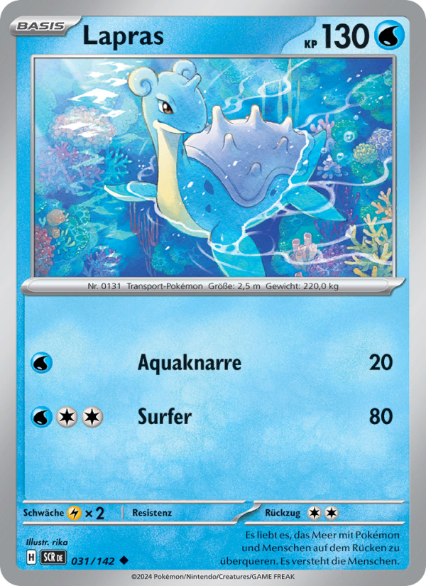 Lapras 031 — Stellarkrone (German Pokémon TCG card)