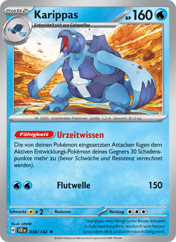Karippas 038 — Stellarkrone (German Pokémon TCG card)
