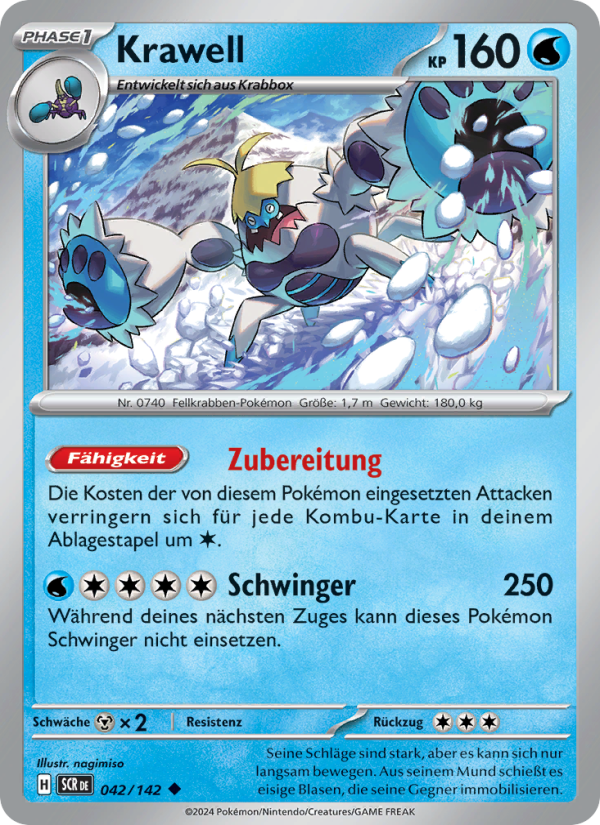 Krawell 042 — Stellarkrone (German Pokémon TCG card)