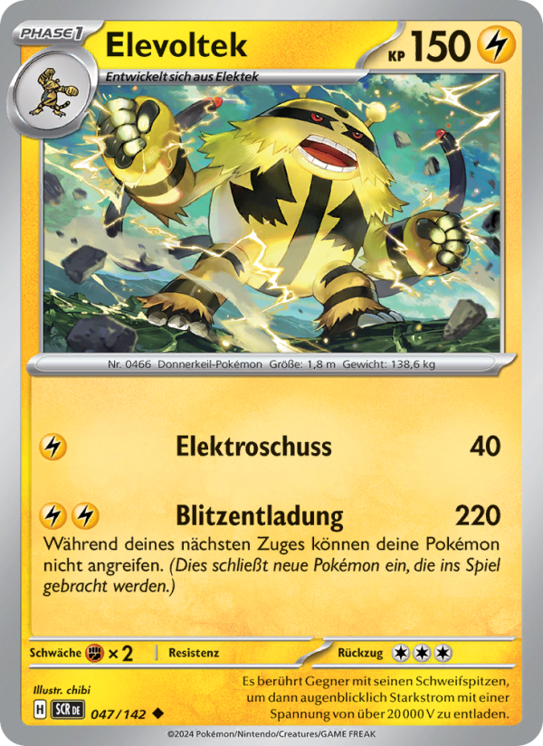 Elevoltek 047 — Stellarkrone (German Pokémon TCG card)