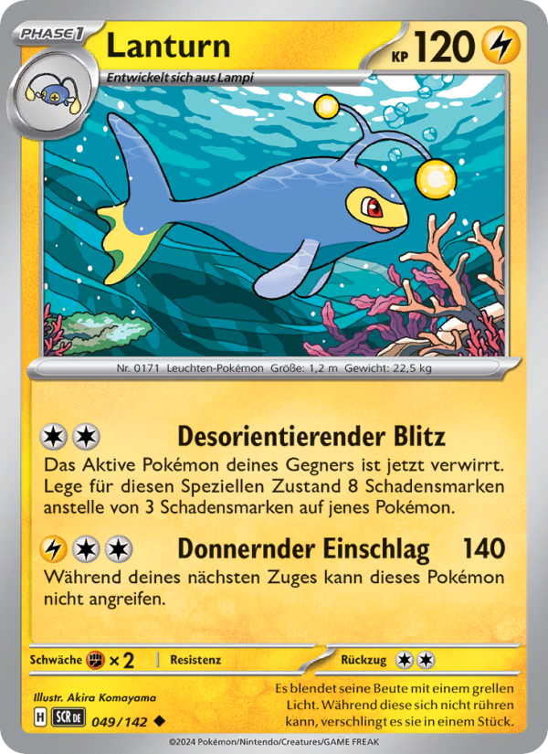 Lanturn 049 — Stellarkrone (German Pokémon TCG card)