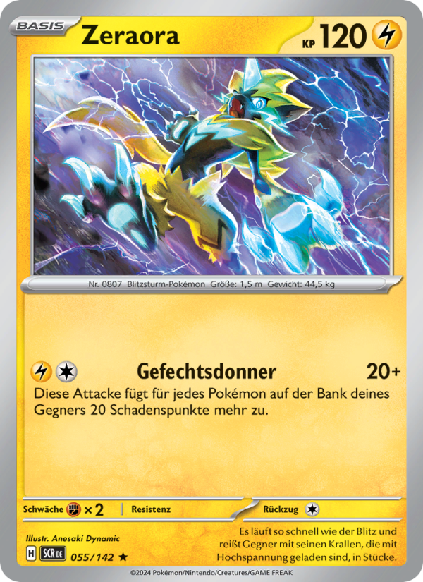 Zeraora 055 — Stellarkrone (German Pokémon TCG card)