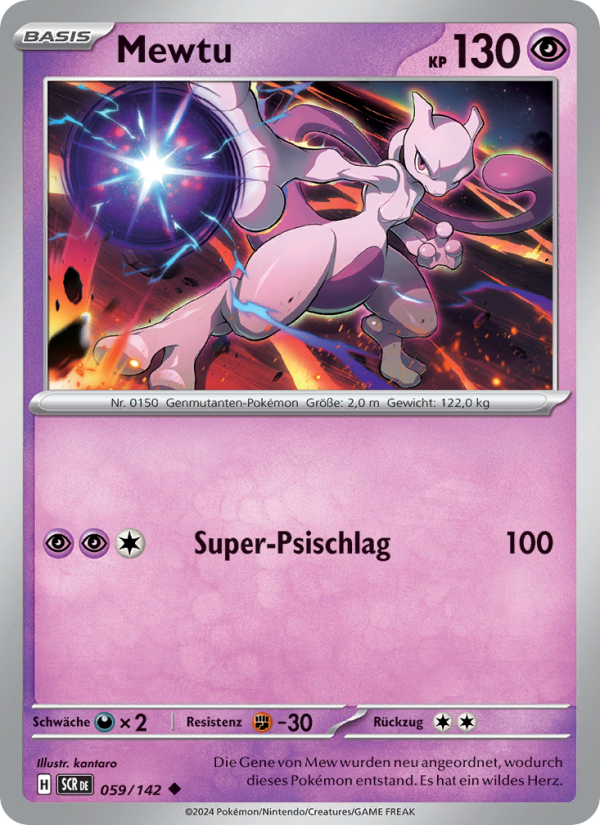 Mewtu 059 — Stellarkrone (German Pokémon TCG card)