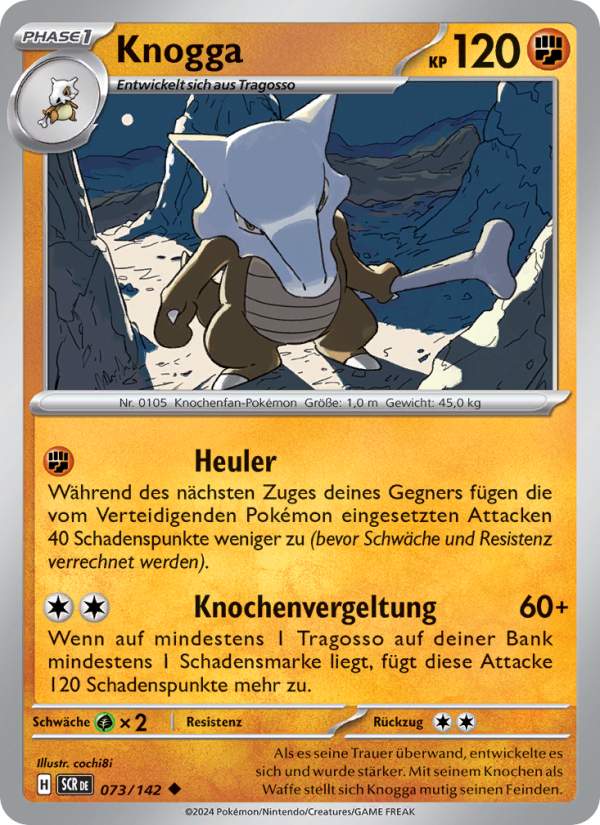 Knogga 073 — Stellarkrone (German Pokémon TCG card)
