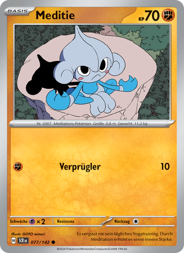 Meditie 077 — Stellarkrone (German Pokémon TCG card)