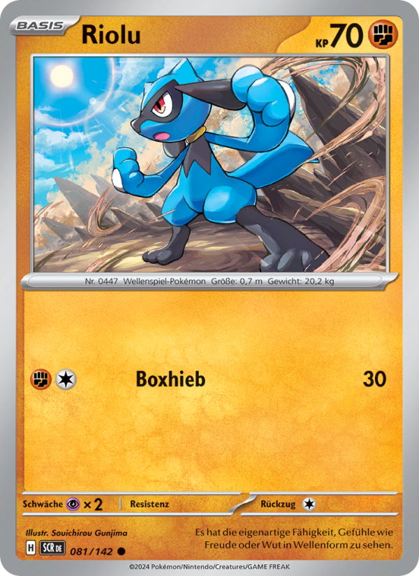 Riolu 081 — Stellarkrone (German Pokémon TCG card)