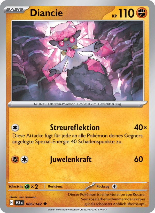 Diancie 086 — Stellarkrone (German Pokémon TCG card)