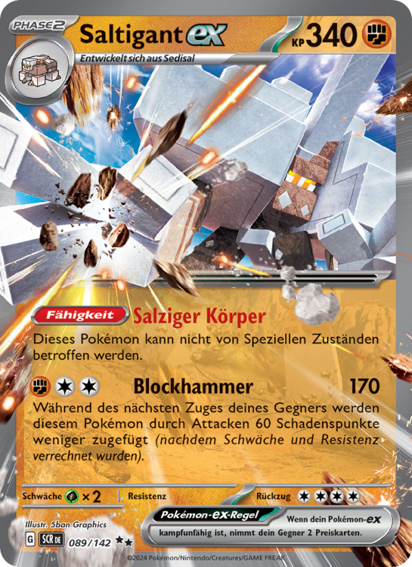 Saltigant-ex 089 — Stellarkrone (German Pokémon TCG card)