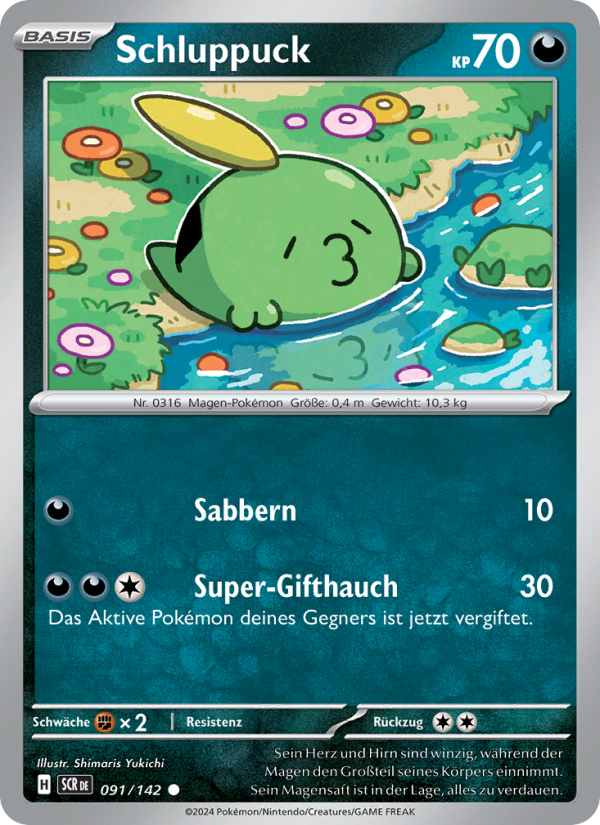 Schluppuck 091 — Stellarkrone (German Pokémon TCG card)