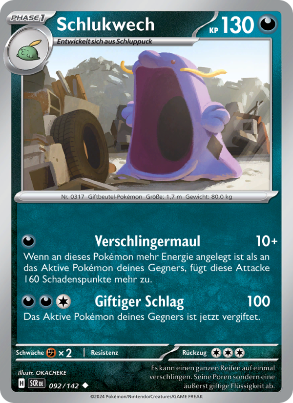 Schlukwech 092 — Stellarkrone (German Pokémon TCG card)