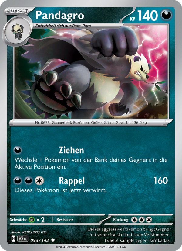 Pandagro 093 — Stellarkrone (German Pokémon TCG card)