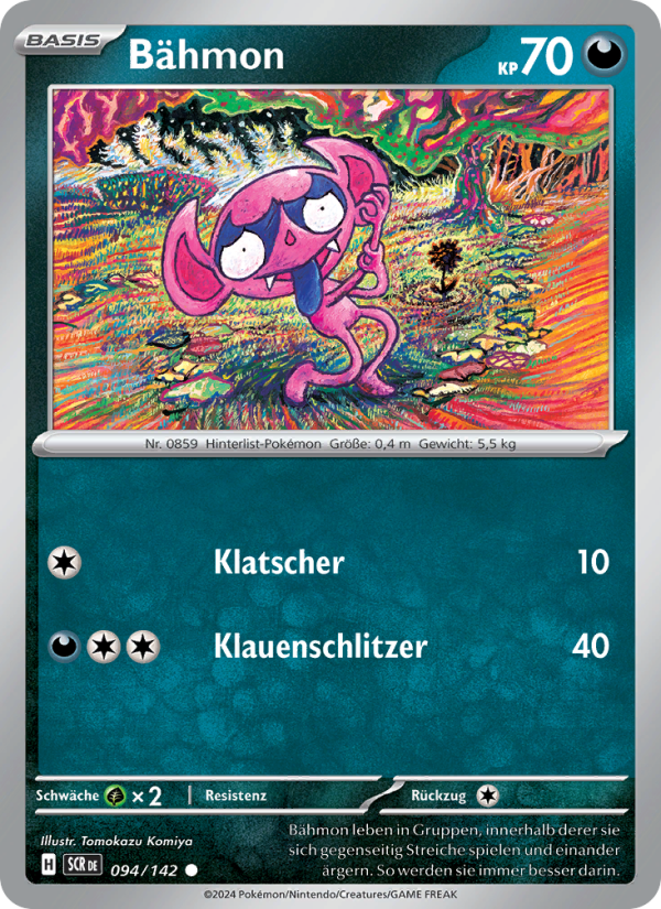 Bähmon 094 — Stellarkrone (German Pokémon TCG card)