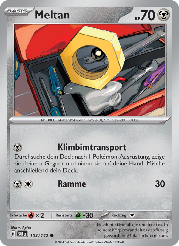 Meltan 103 — Stellarkrone (German Pokémon TCG card)