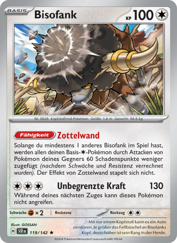 Bisofank 119 — Stellarkrone (German Pokémon TCG card)