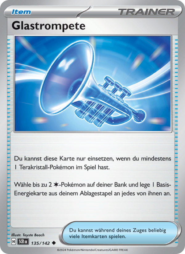 Glastrompete 135 — Stellarkrone (German Pokémon TCG card)